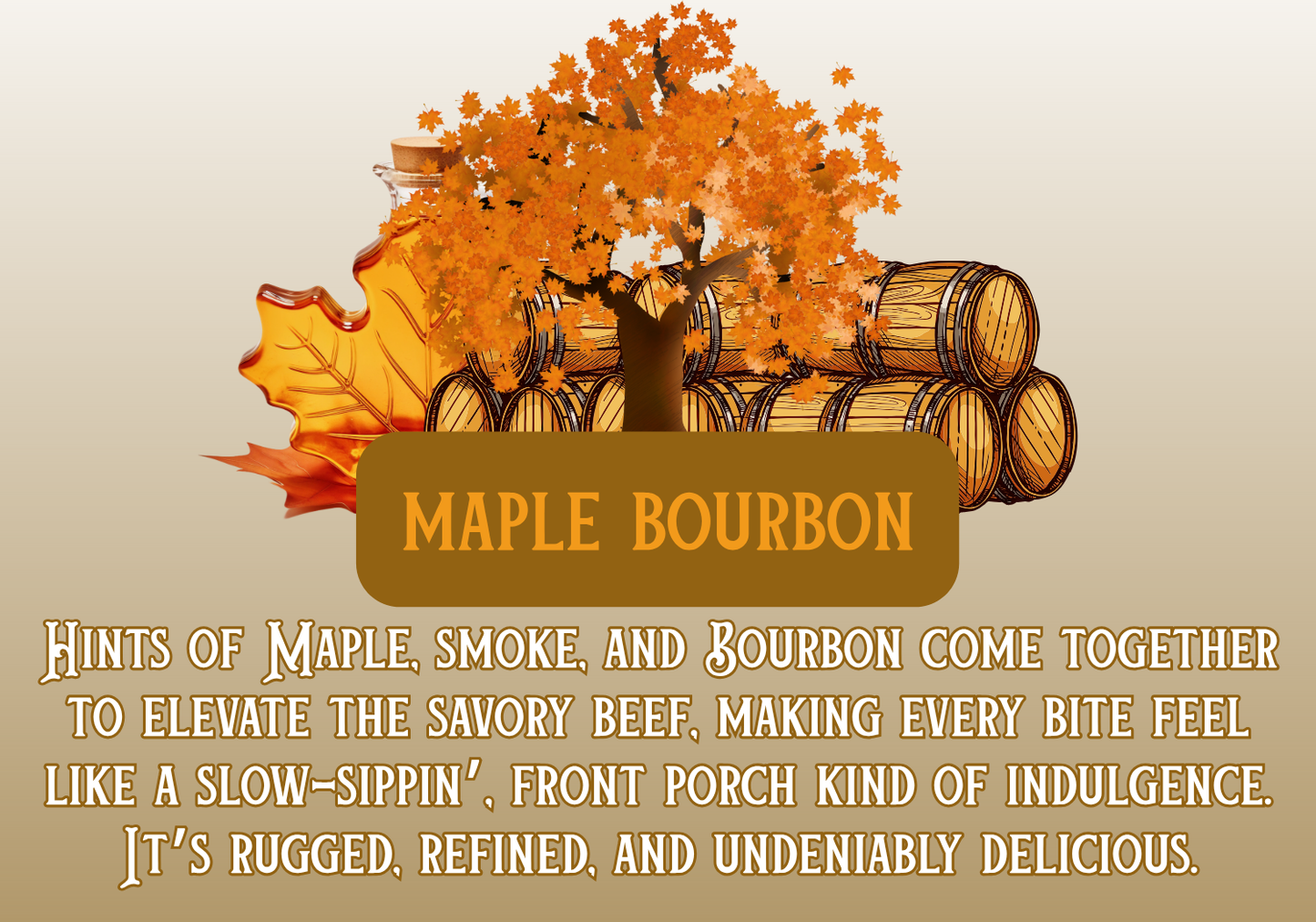 Maple Bourbon Beef Jerky 4.0 oz