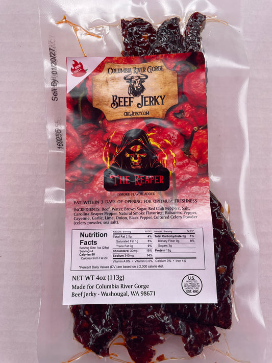 Carolina Reaper Beef Jerky 4.0oz