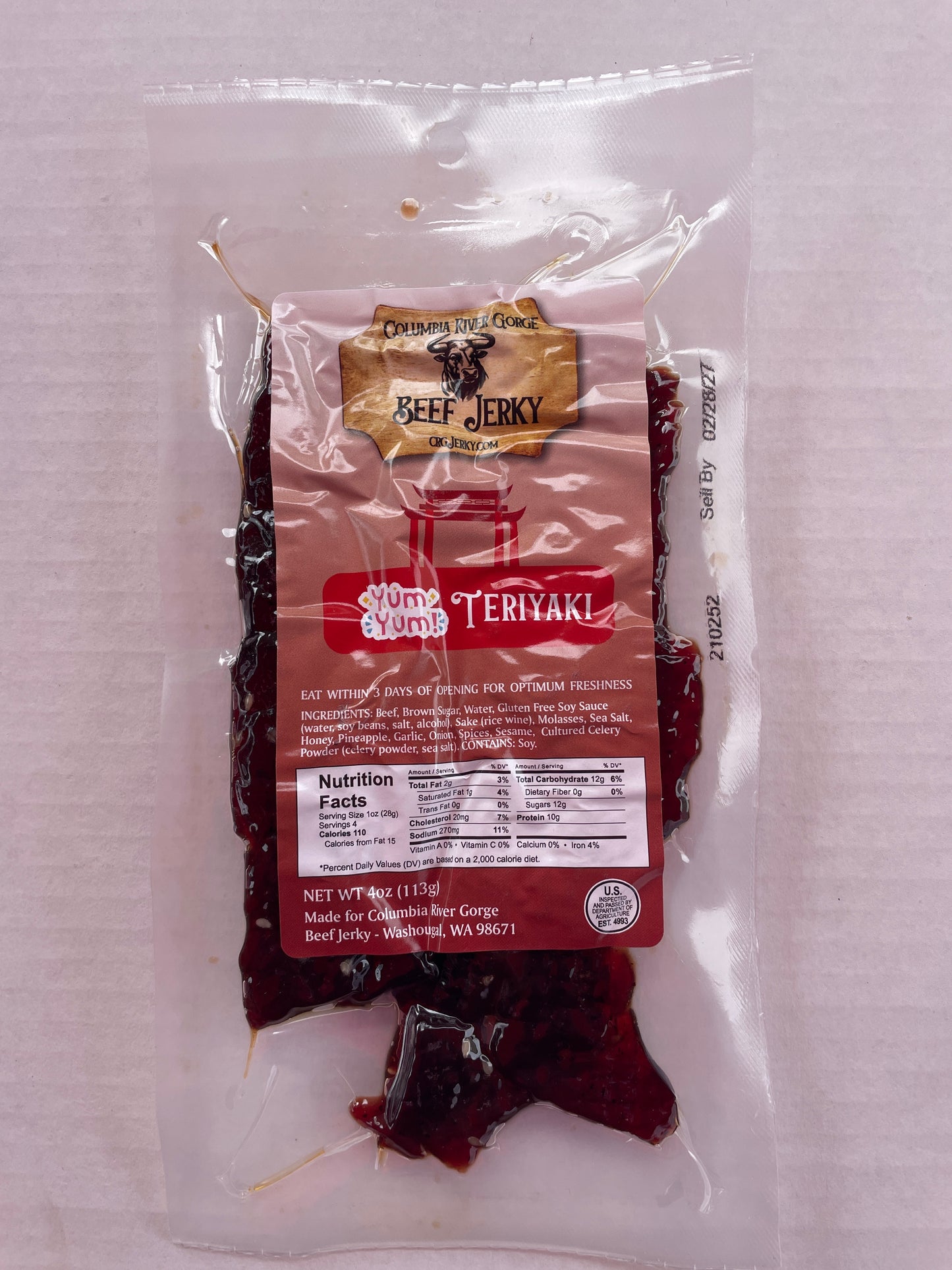 Teriyaki Beef Jerky 4.0oz